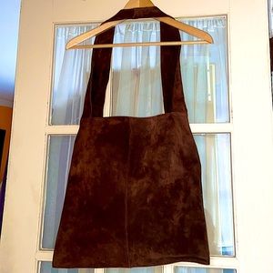 Never used, minimalist suede bag shoulder or cross body